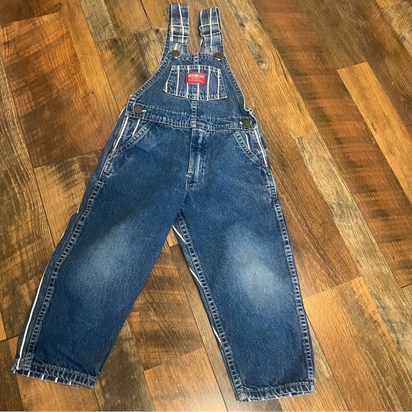 Vintage OSHKOSH B’GOSH
4T Vestbak Striped Bandana Pocket Overalls USA, cotton - Picture 2 of 9